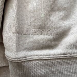 lululemon athletica Cream Crew Neck Sweater